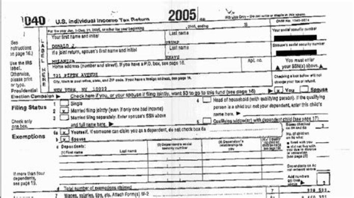 Donald Trump Releases 2005 Tax Return To Scoop MSNBC's Scoop