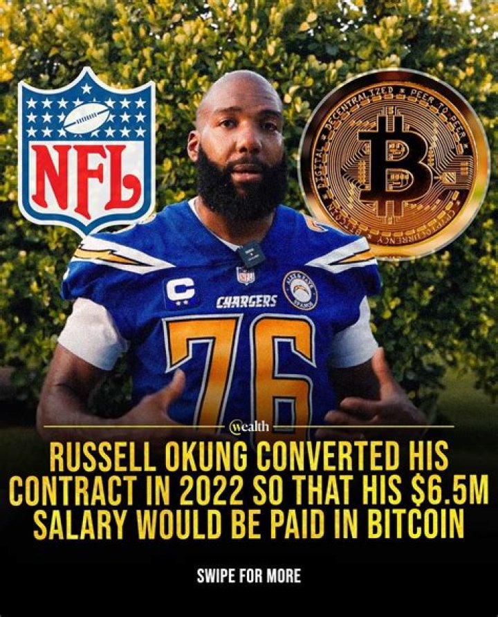 Six Months Ago Russell Okung Converted Half His NFL Salary To Bitcoin. With Bitcoin Crashing, How's That Working Out For Him?