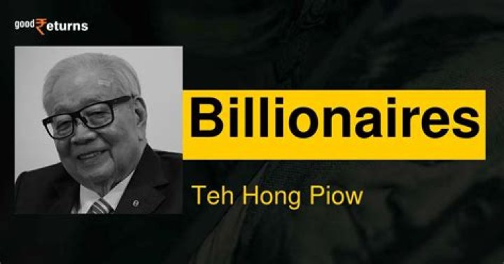 Teh Hong Piow Net Worth